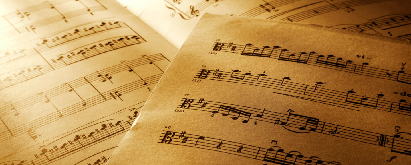 Pages of music manuscript